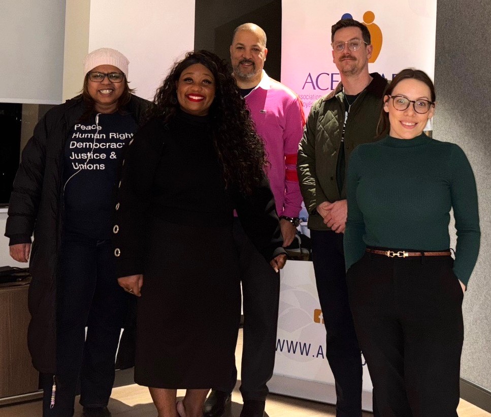 Some of the Black History Month panelists, participants and staff